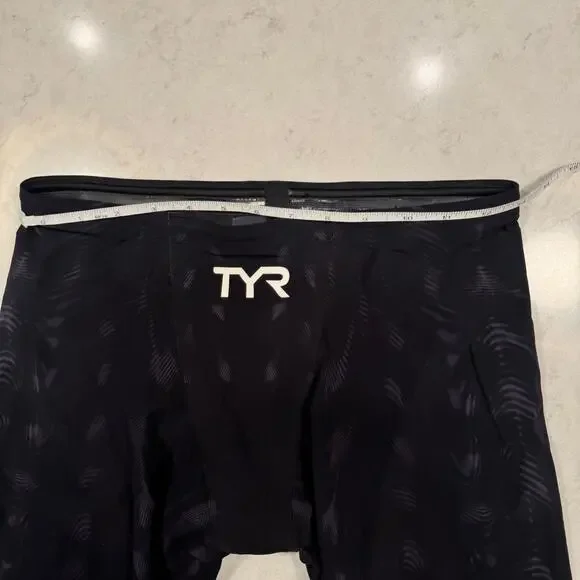 TYR Venzo Competitive Swim Jammer Black Men's 32 FINA Approved Triathalon - Picture 5 of 16